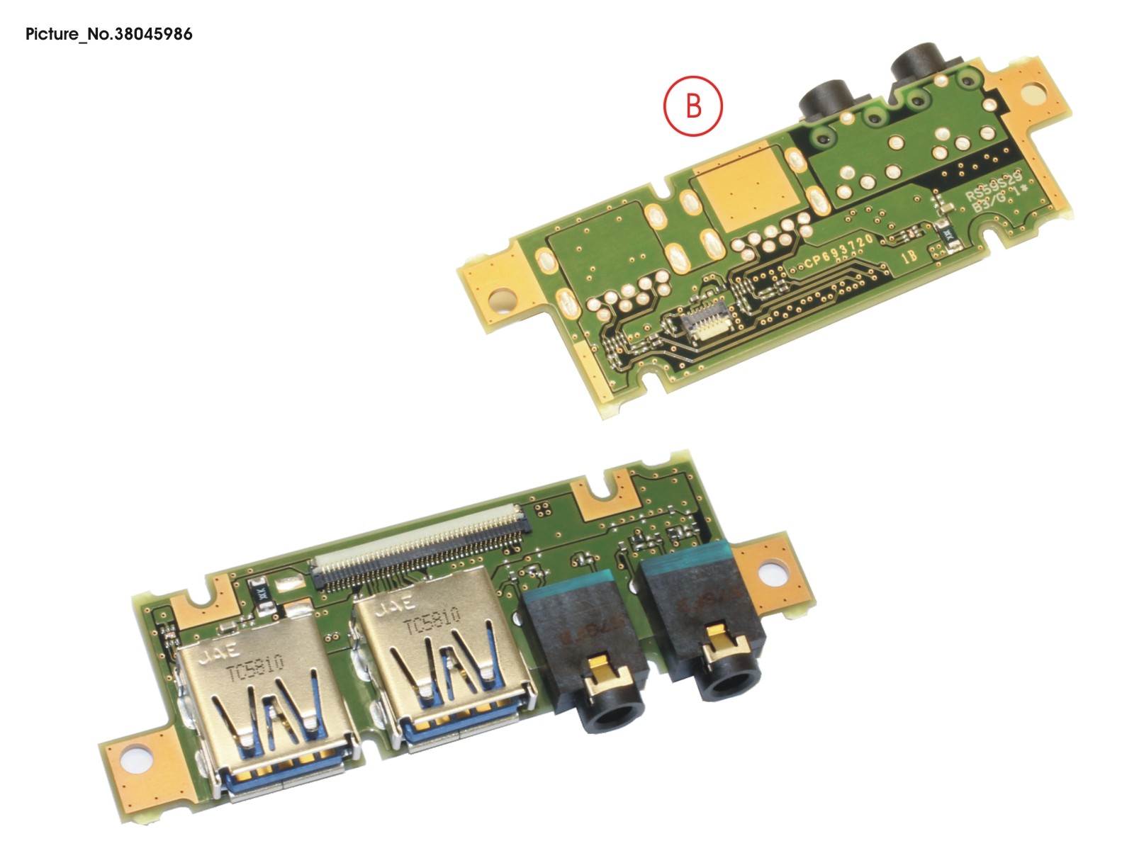 FUJITSU SUB BOARD, AUDIO/USB