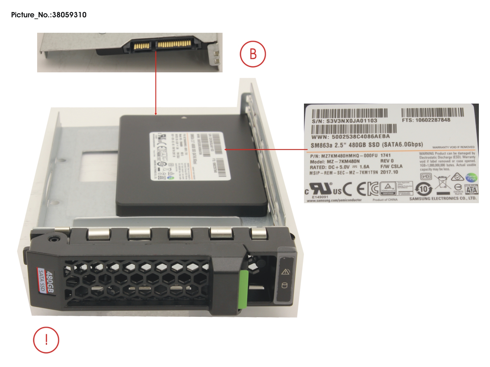 SSD SATA 6G 480GB MIXED-USE 3.5 H-P EP