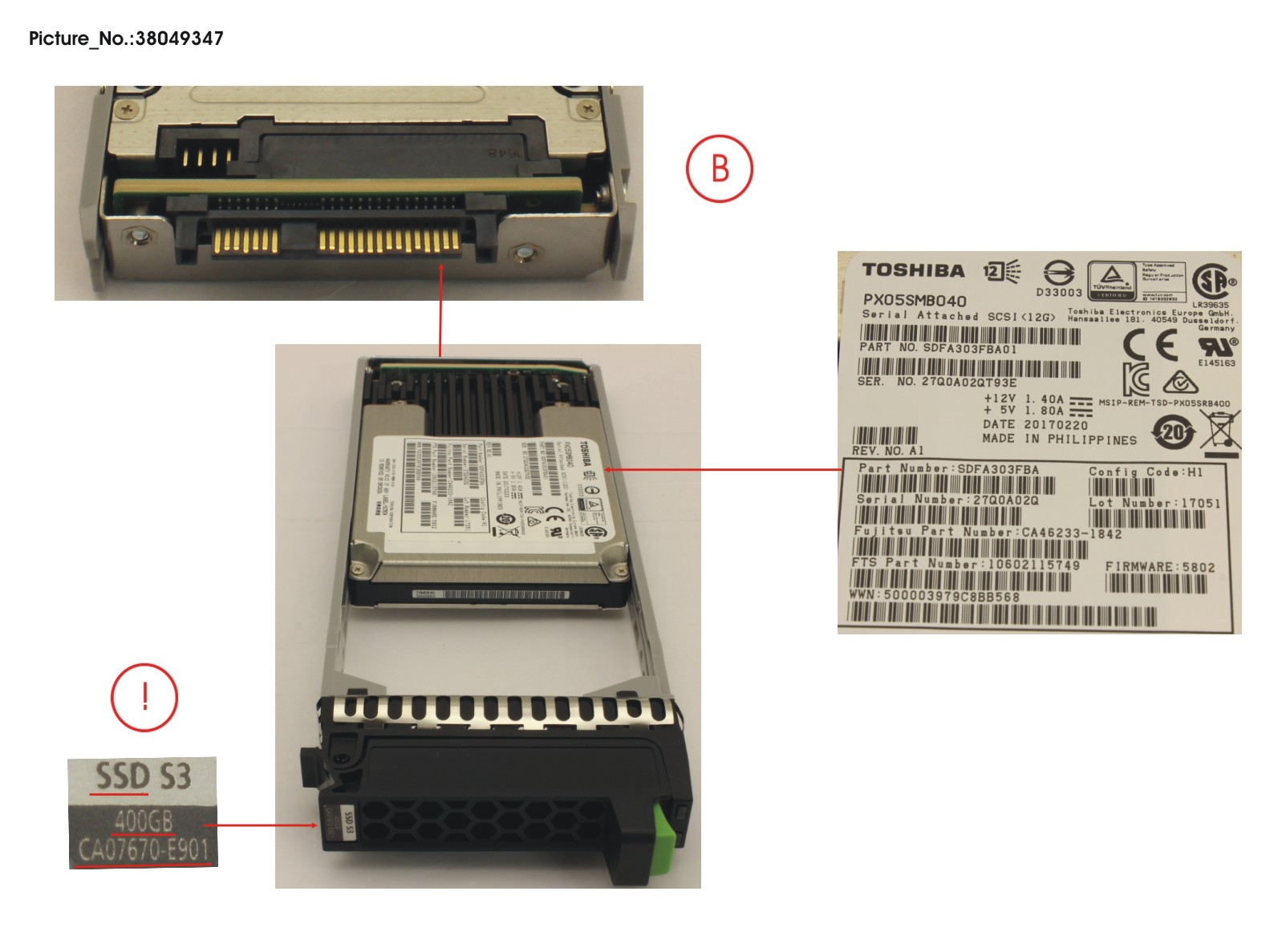 DX S3 MLC SSD 2.5 400GB SAS3 X1