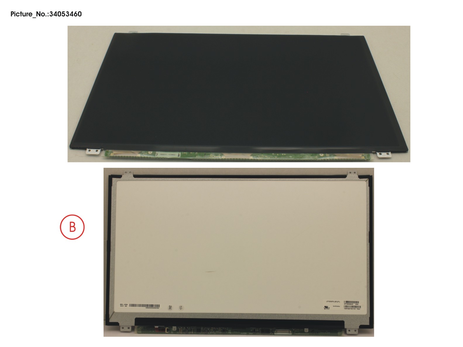 LCD PANEL AG, W/ RUBBER (EDP, FHD)