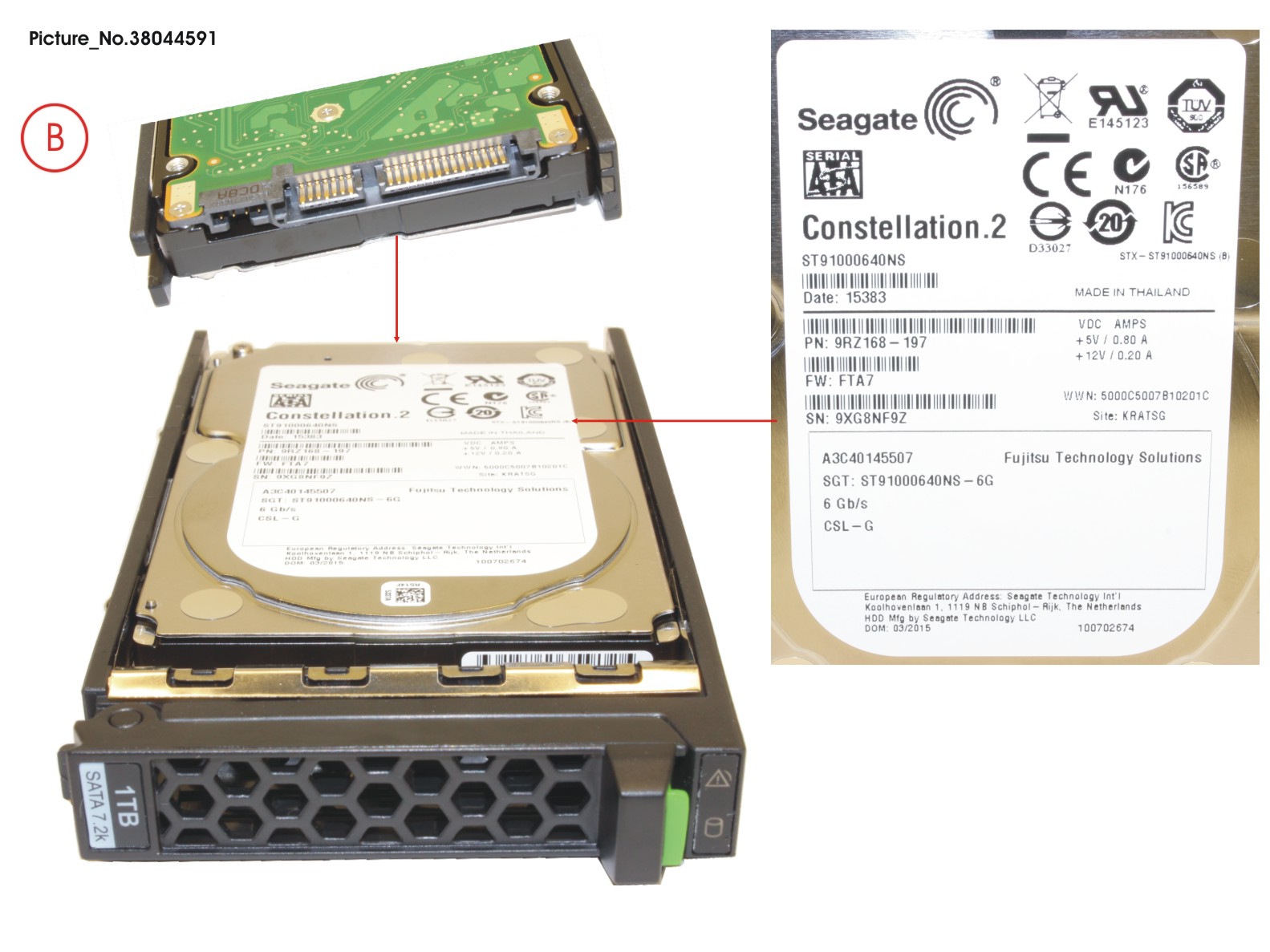 HD SATA 6G 1TB 7.2K HOT PL 2.5 BC