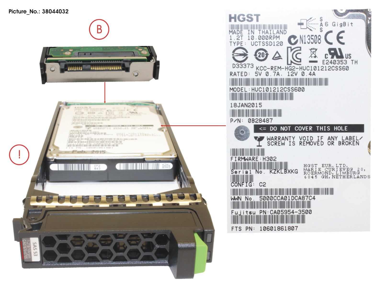 DX S3 HD DRIVE 2.5  1.2TB 10KRPM X1