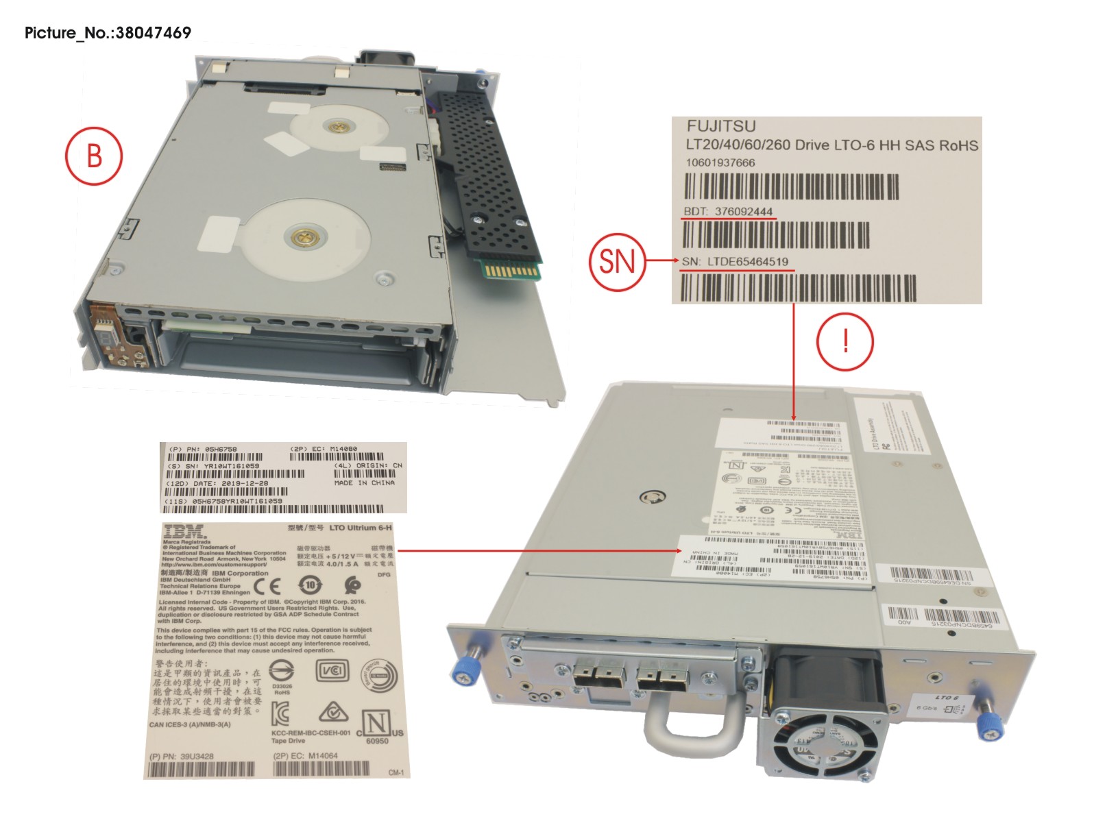 ET LT S2I DRIVE SAS LTO-6 HH E-TEIL