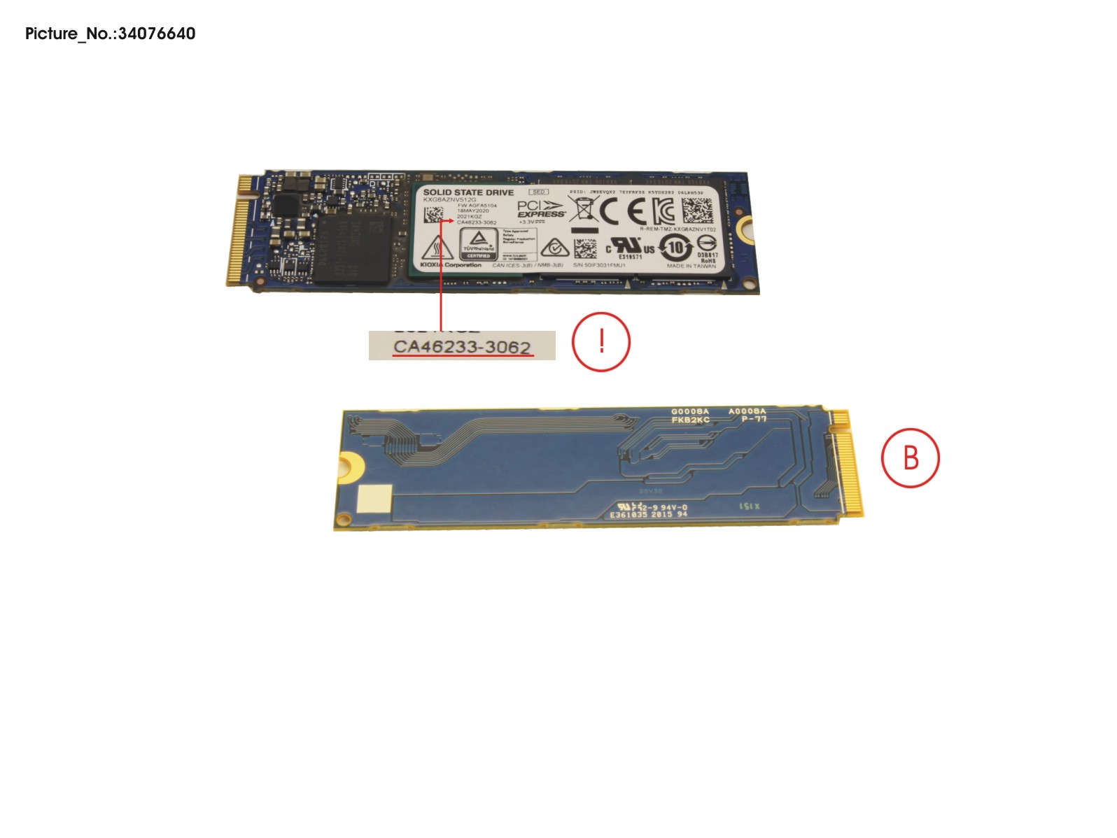 SSD PCIE M.2 2280 XG6 512GB(SED)