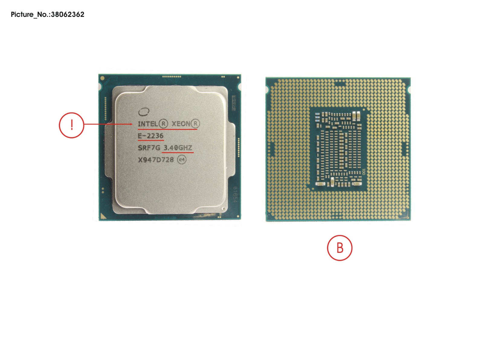 CPU XEON E-2236 3.4GHZ 80W