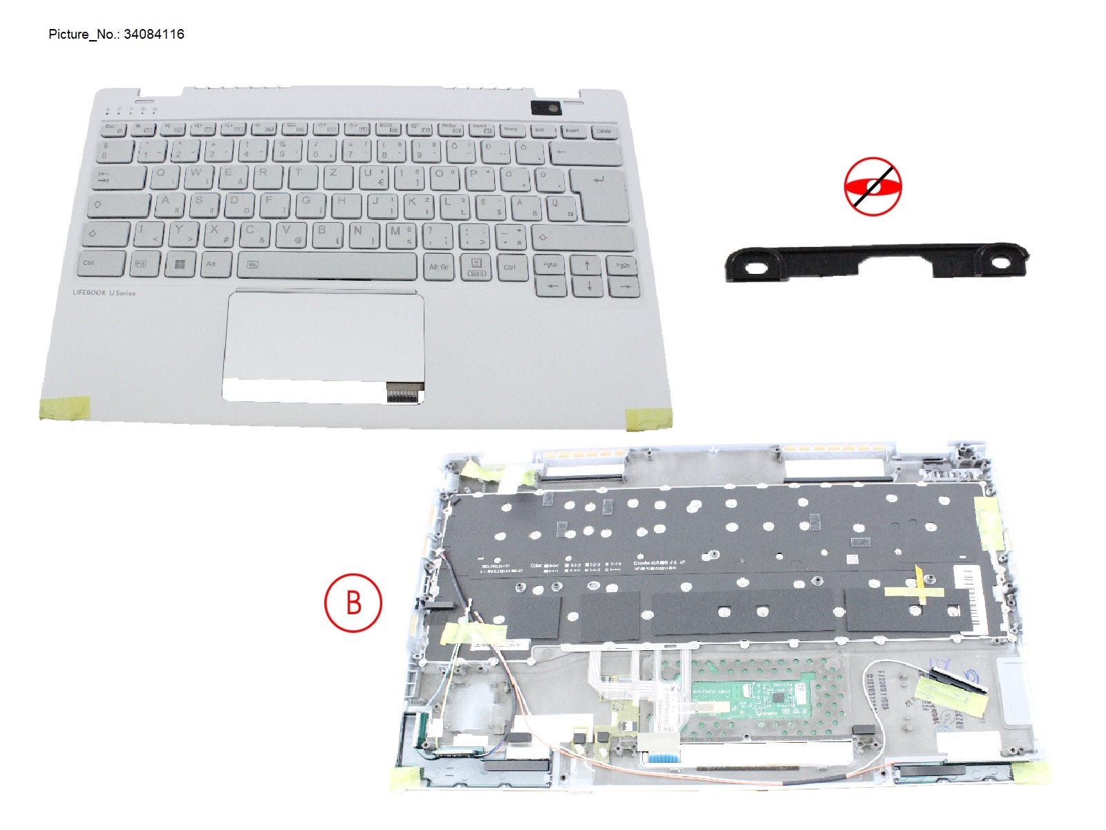UPPER ASSY W/ KB WHITE HUNGARY NORMAL UPPER ASSY W/ KB WHITE HUNGARY NORMAL