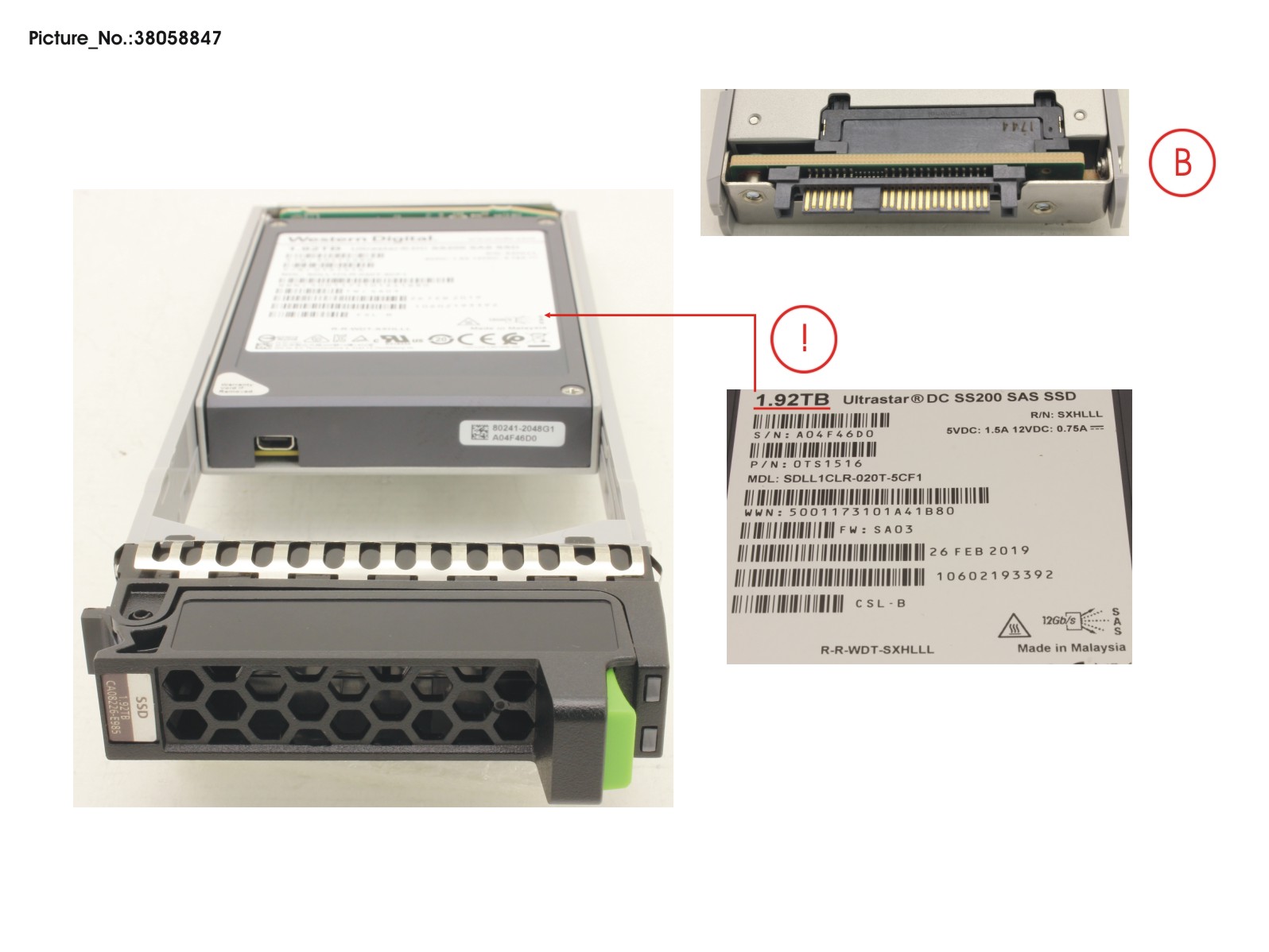 JX40 S2 MLC SSD 1.92TB 1DWPD SPARE