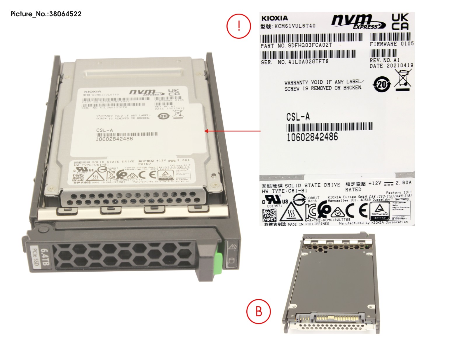 SSD PCIE4 SFF MU 6.4TB