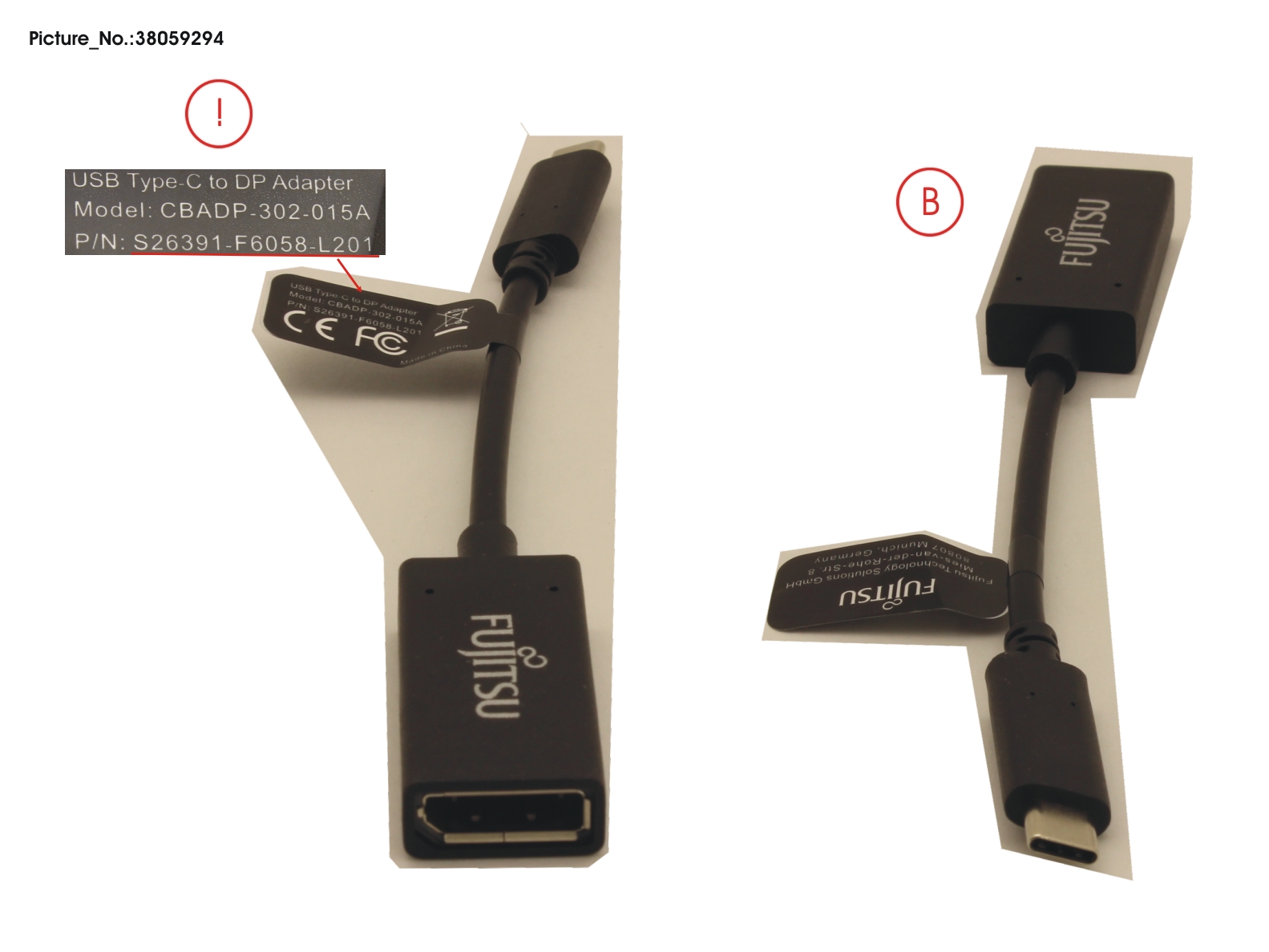 FUJITSU USB TYPE-C TO DP ADAPTER