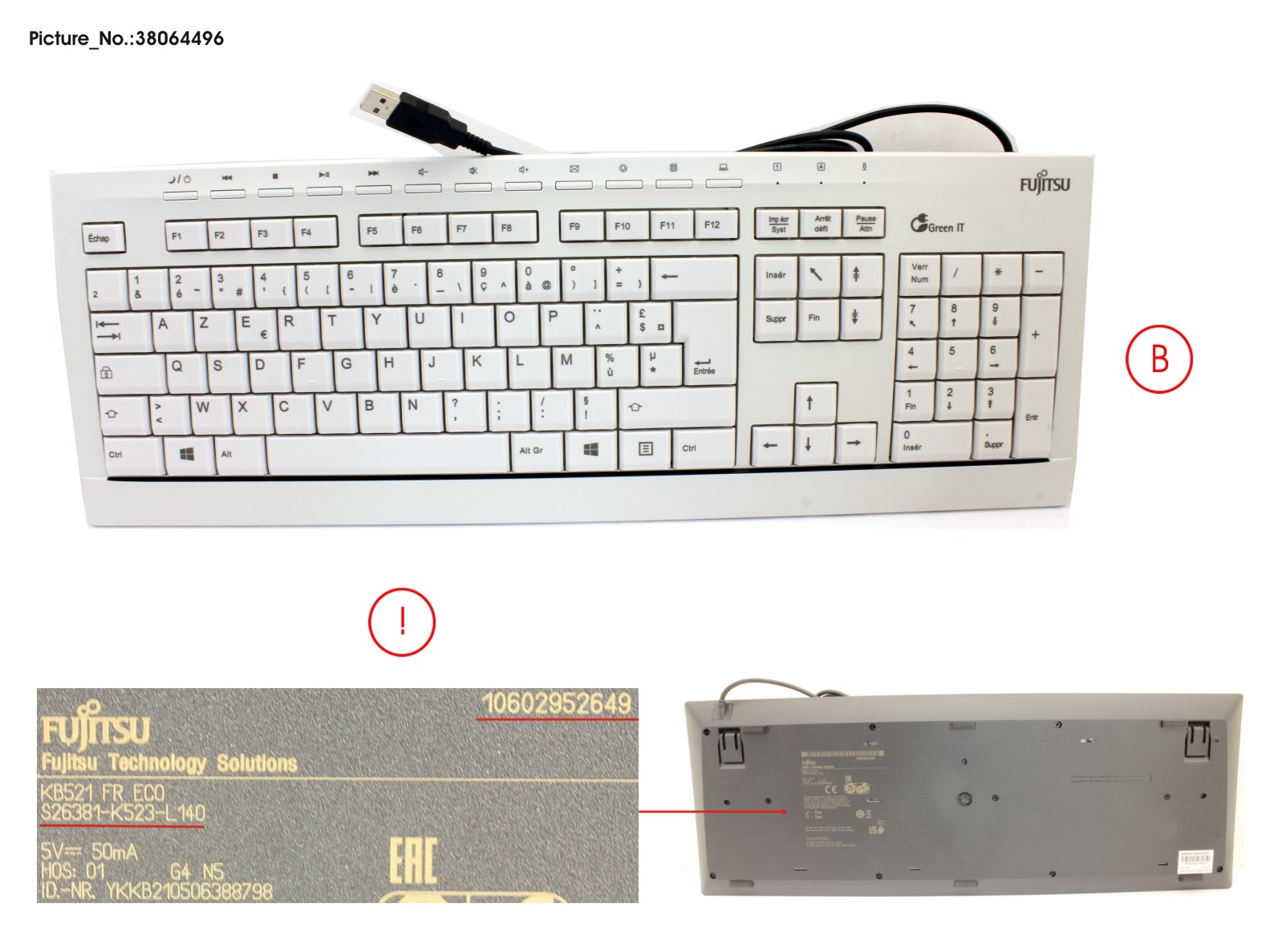 KEYBOARD KB521 FR ECO