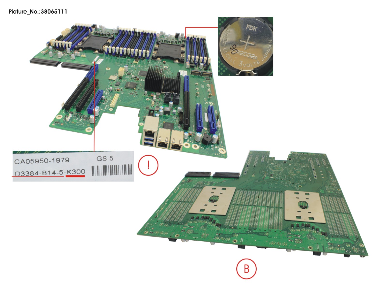 FUJITSU D3384-B RX2540 M5