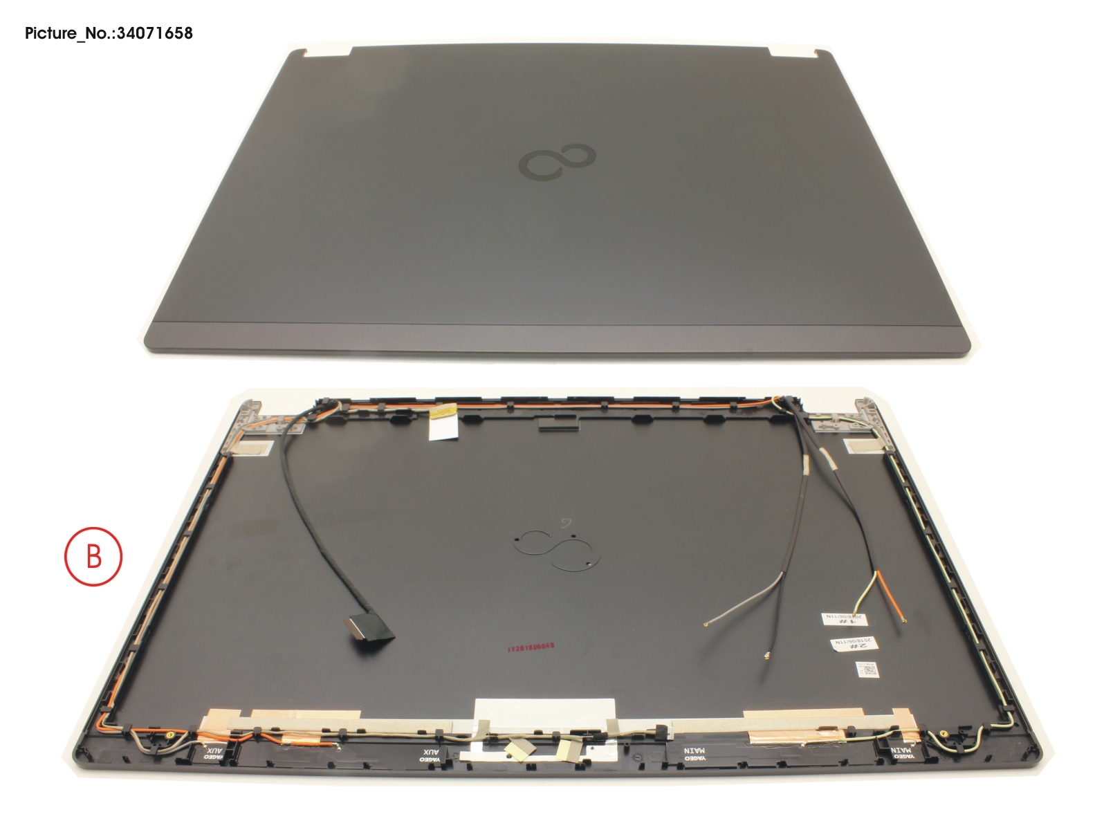 FUJITSU LCD BACK COVER ASSY