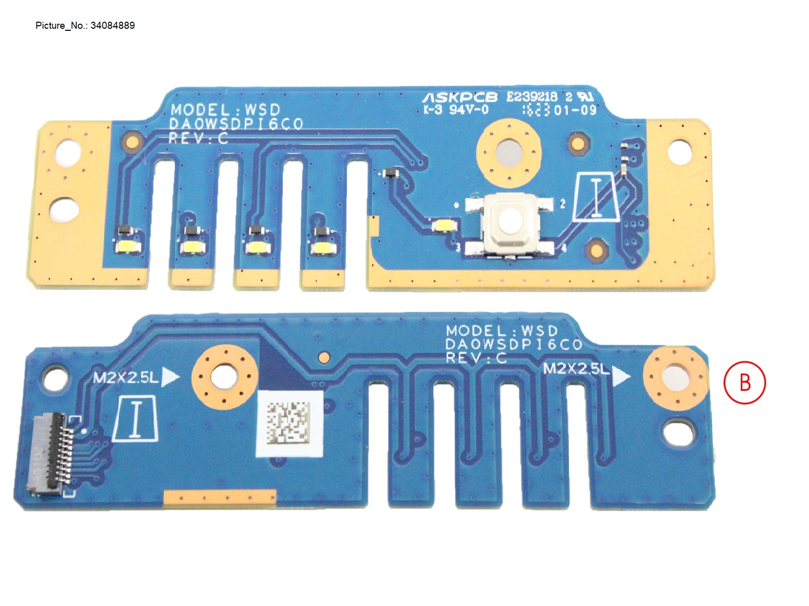 SUB BOARD, POWER SWITCH