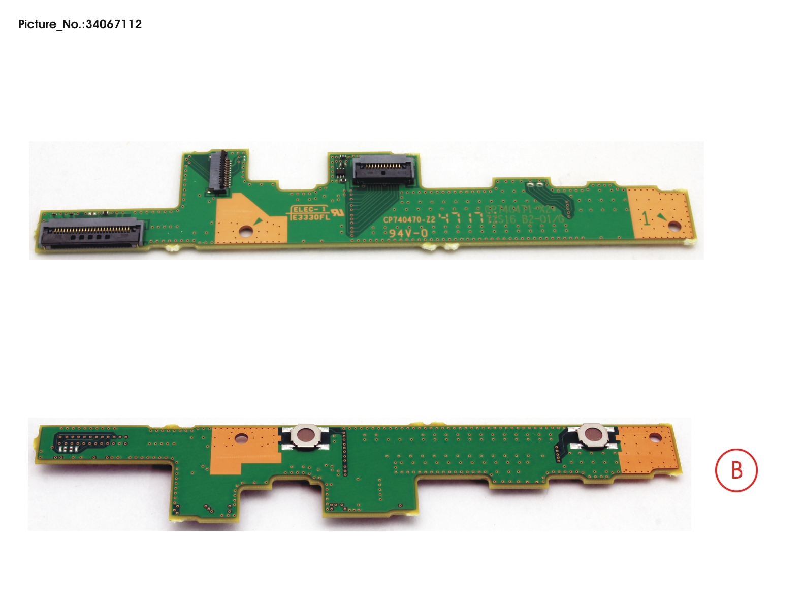 FUJITSU SUB BOARD, TP BUTTONS