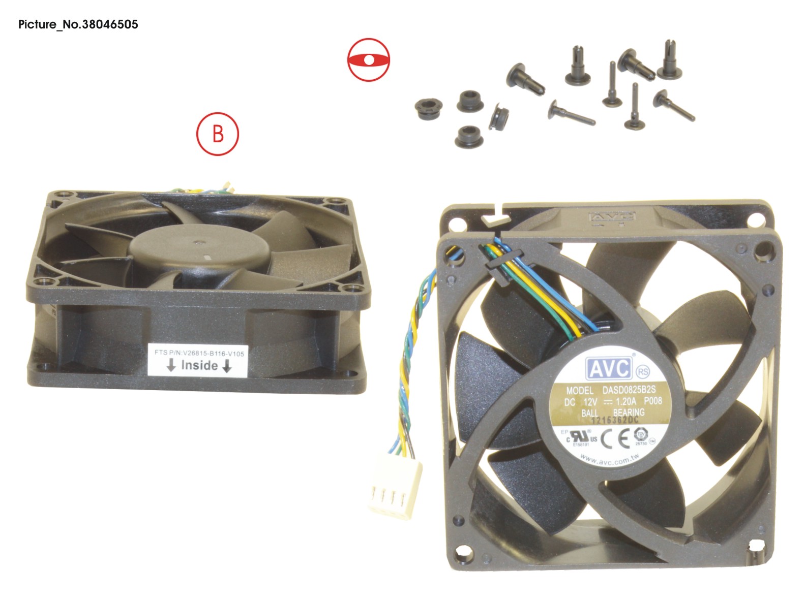 FUJITSU SERV. FAN KIT CELSIUS J550