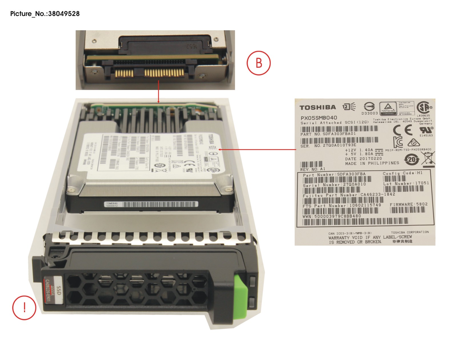 DX MLC SSD SAS 2.5 400GB 12G