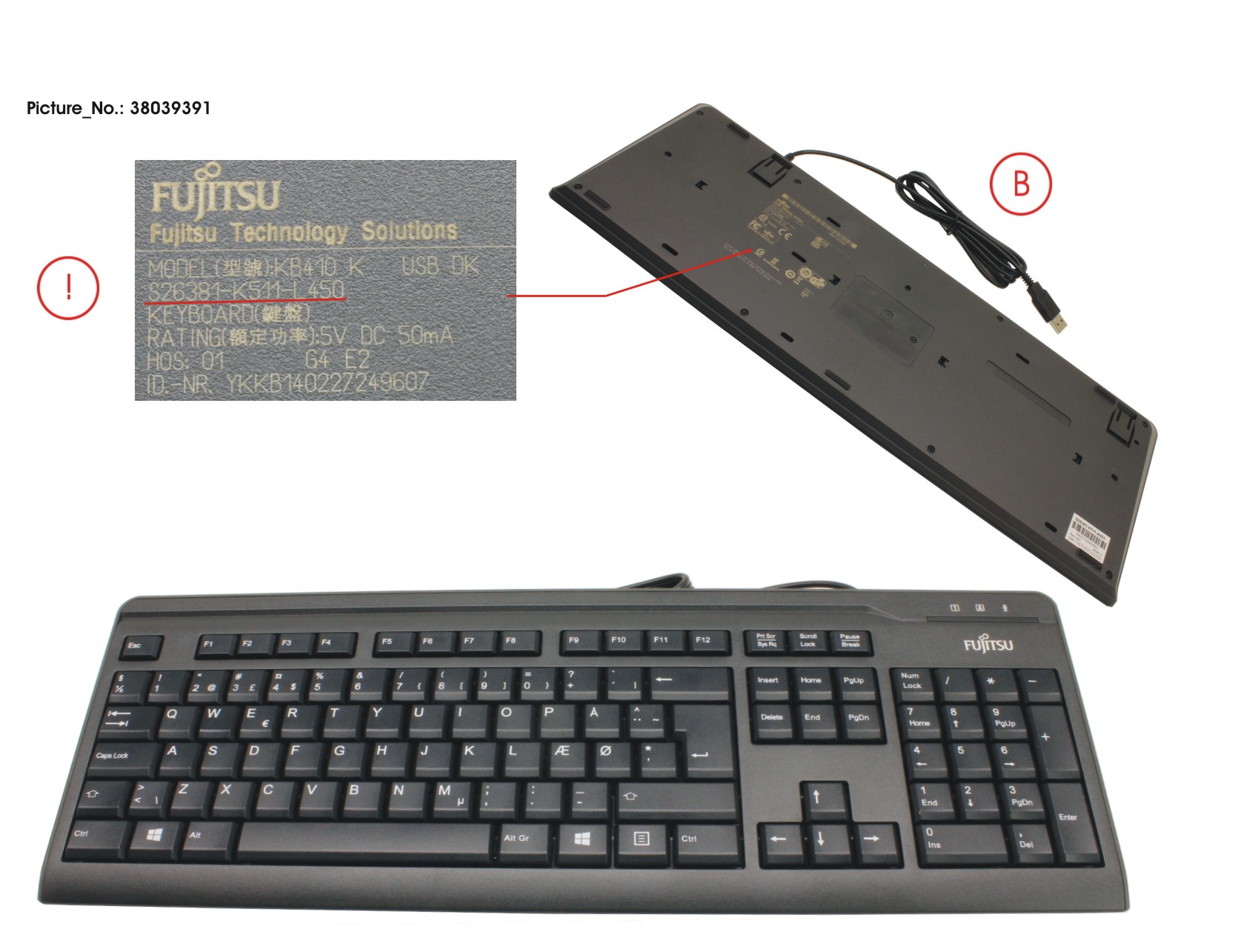 KB410 USB BLACK DK KB410 USB BLACK DK