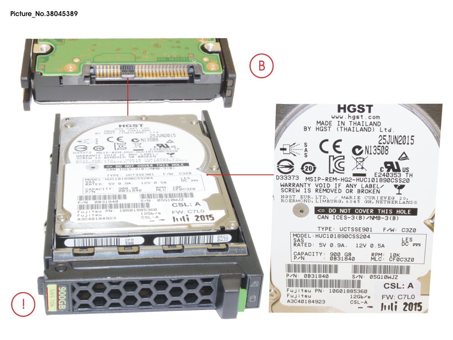 HD SAS 12G 900GB 10K 512N HOT 