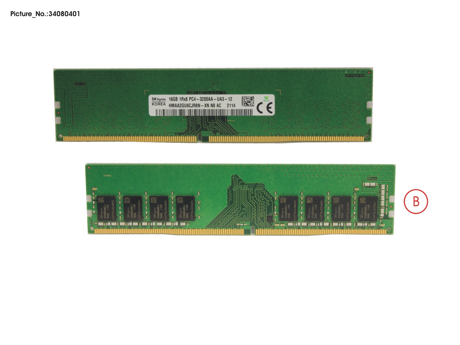 FUJITSU MEMORY 16GB DDR4-3200 UNB