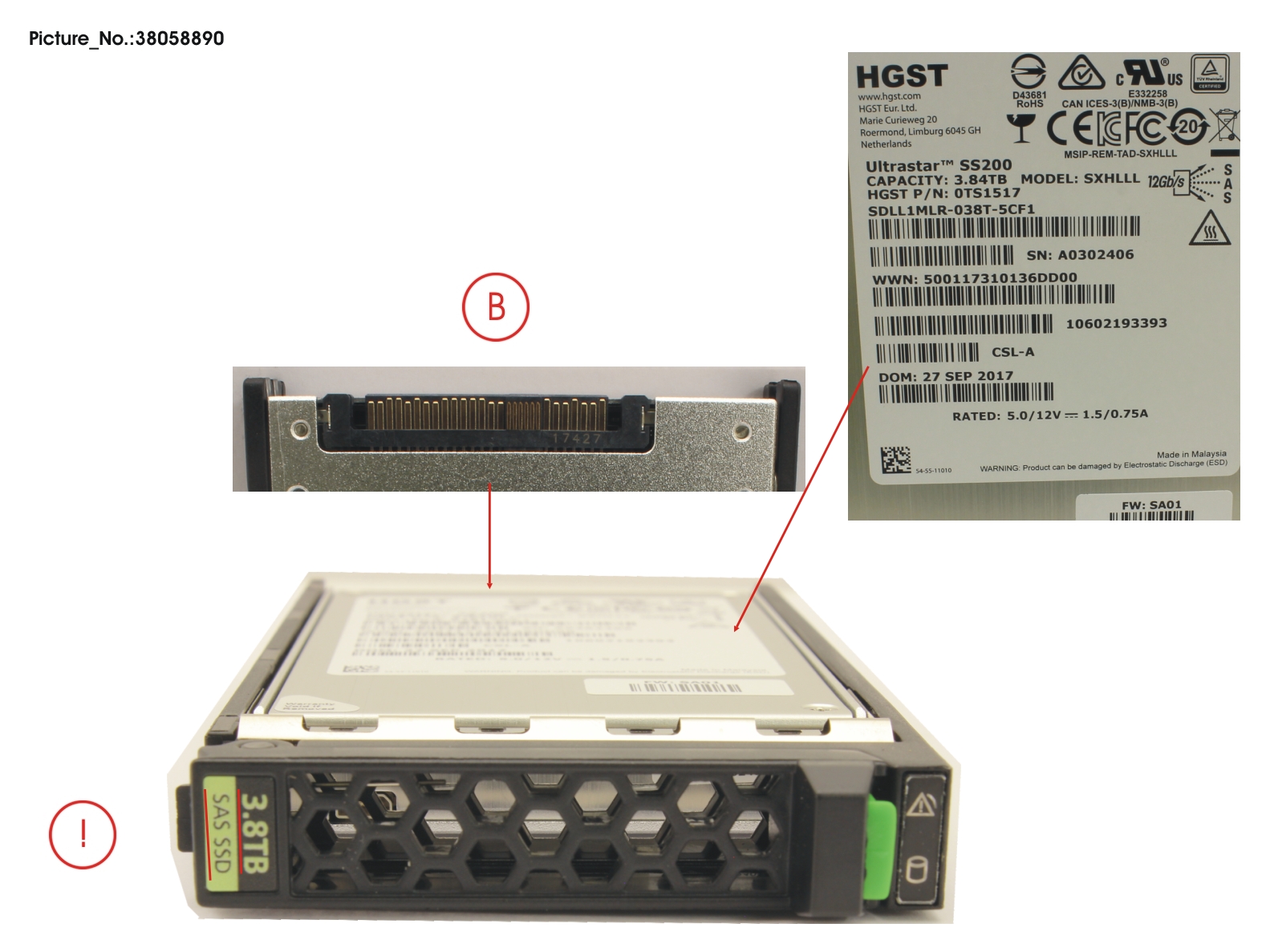 SSD SAS 12G 3.84TB READ-INT. 2.5 H-P EP