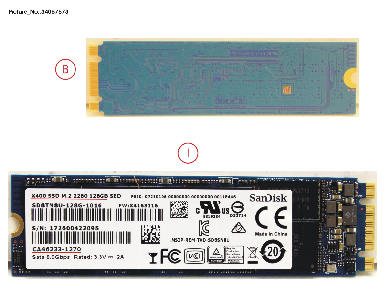 SSD S3 M.2 2280 NSO X400 128GB(OPAL)