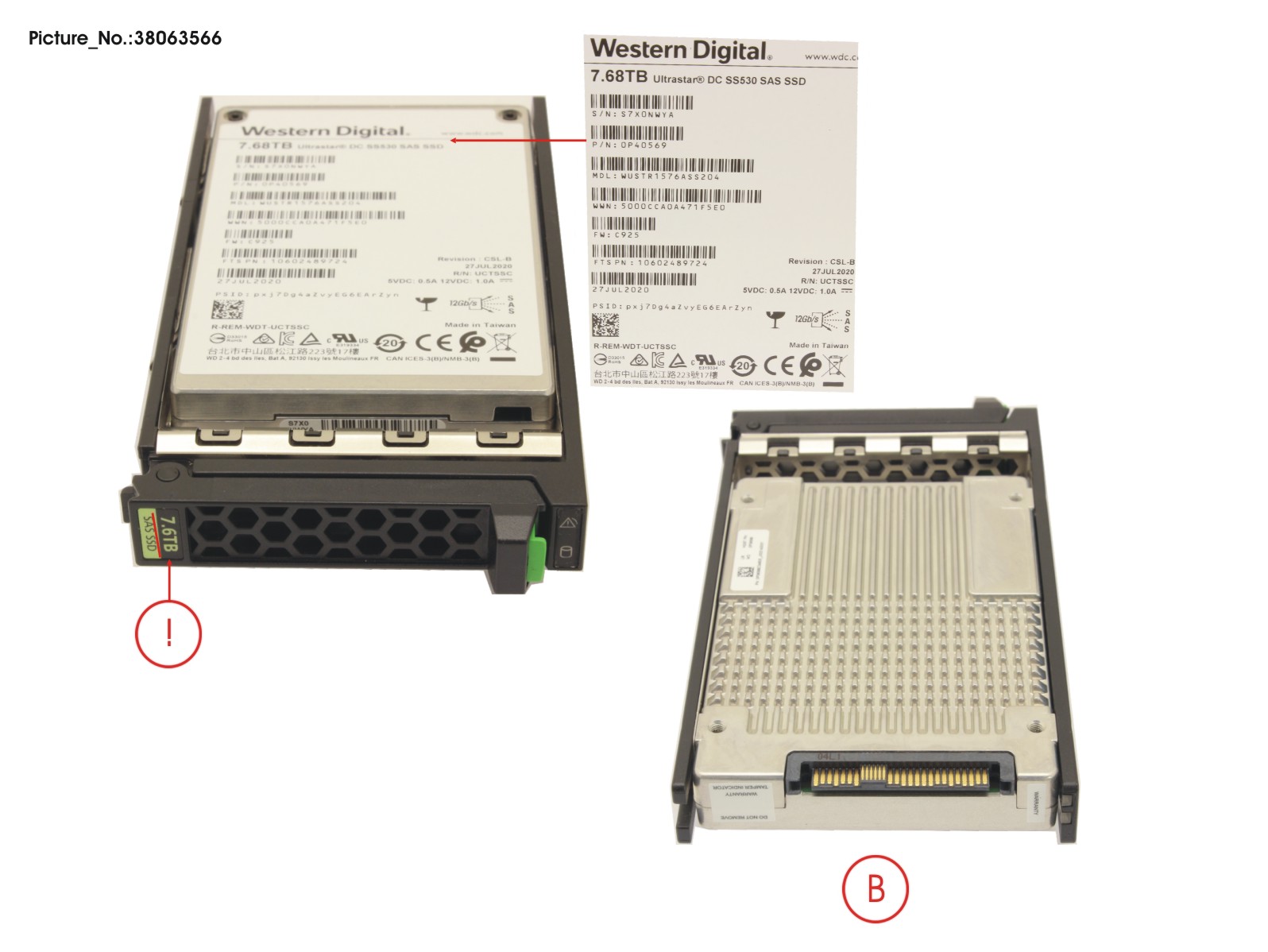 SSD SAS 12G 7680GB RI 2.5 HOT PL EP