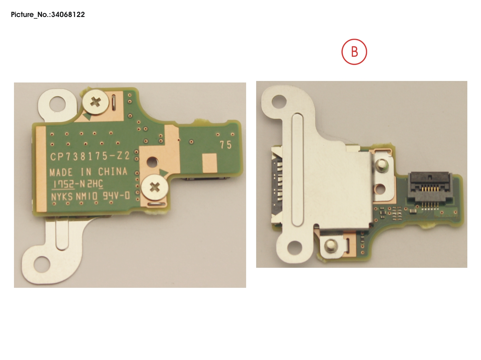 FUJITSU SUB BOARD, SIM CARD