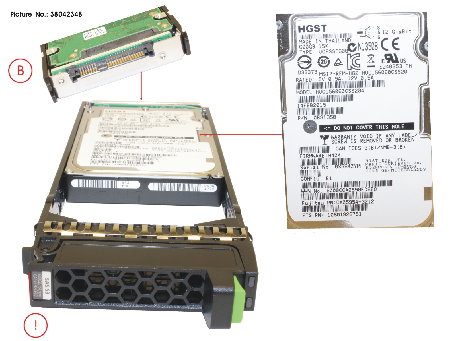 DX S3 HD DRIVE 2.5  600GB 15K