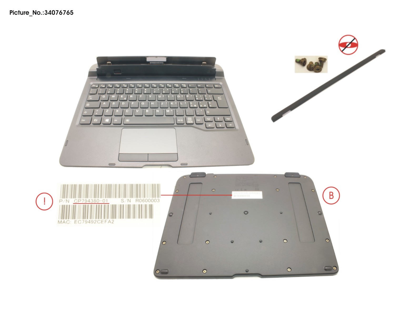 KEYBOARD DOCKING ITALY W/ BL KEYBOARD DOCKING ITALY W/ BL