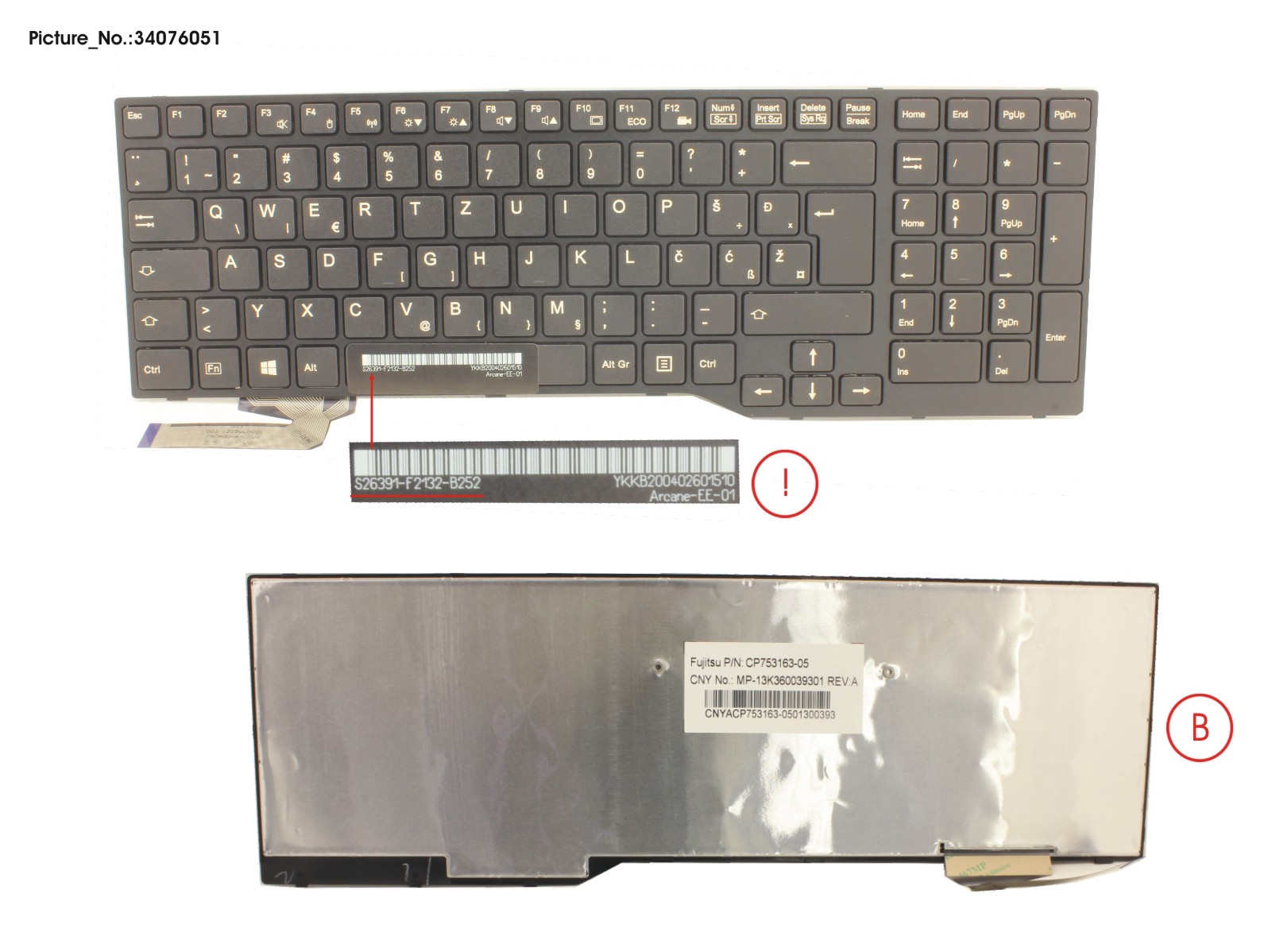 KEYBOARD EAST EUROPE (BLACK)