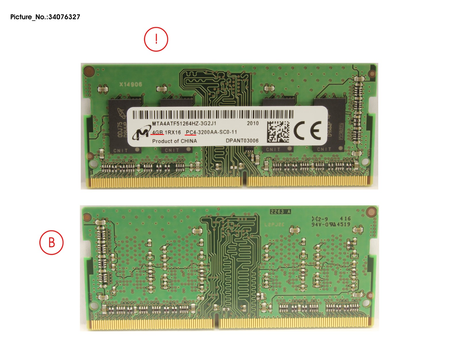 MEMORY 4GB DDR4-2666MHZ