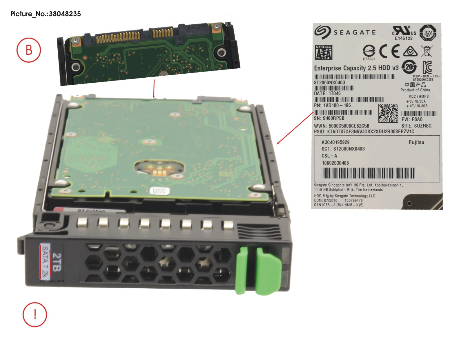 HD SATA 6G 2TB 7.2K 512N HOT PL 2.5 BC HD SATA 6G 2TB 7.2K 512N HOT PL 2.5 BC