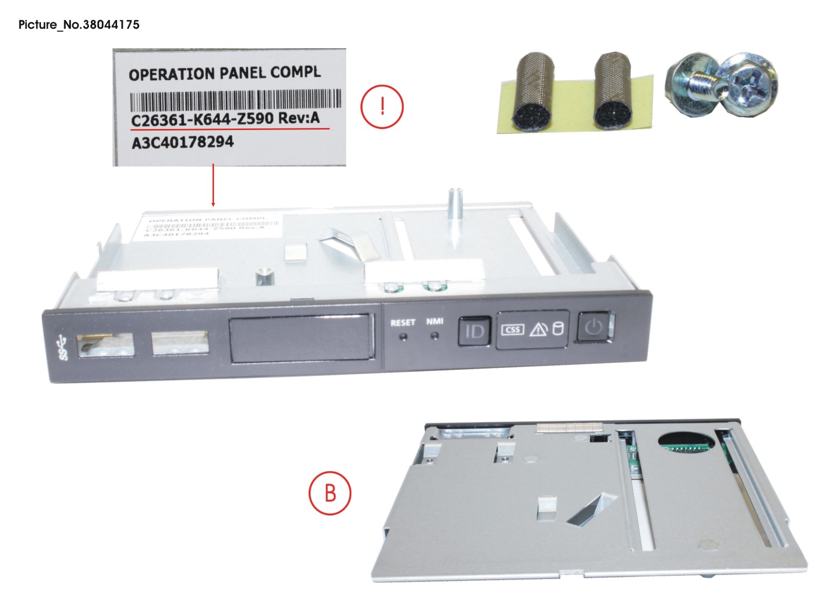 FUJITSU OPERATION PANEL COMPL.