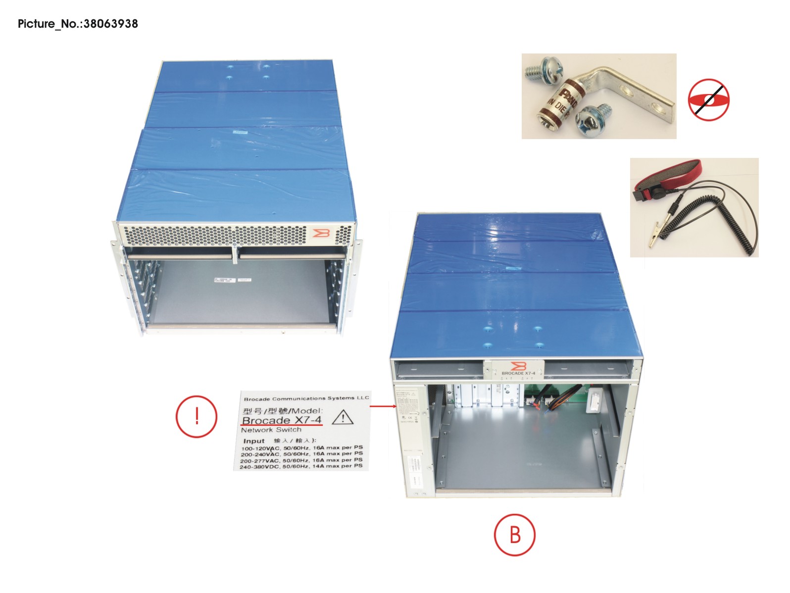 X7-4 CHASSIS, BACKPLANE,WWN CARDS