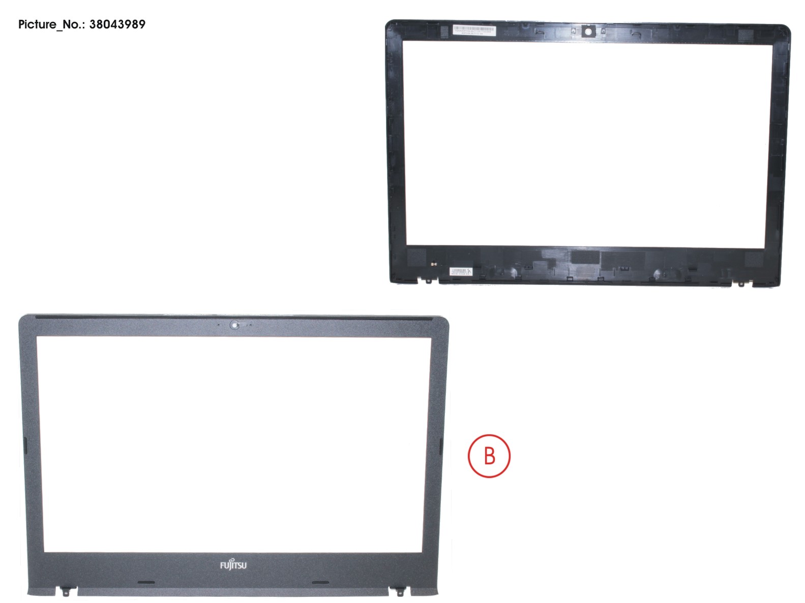 FUJITSU LCD FRONT COVER ASSY