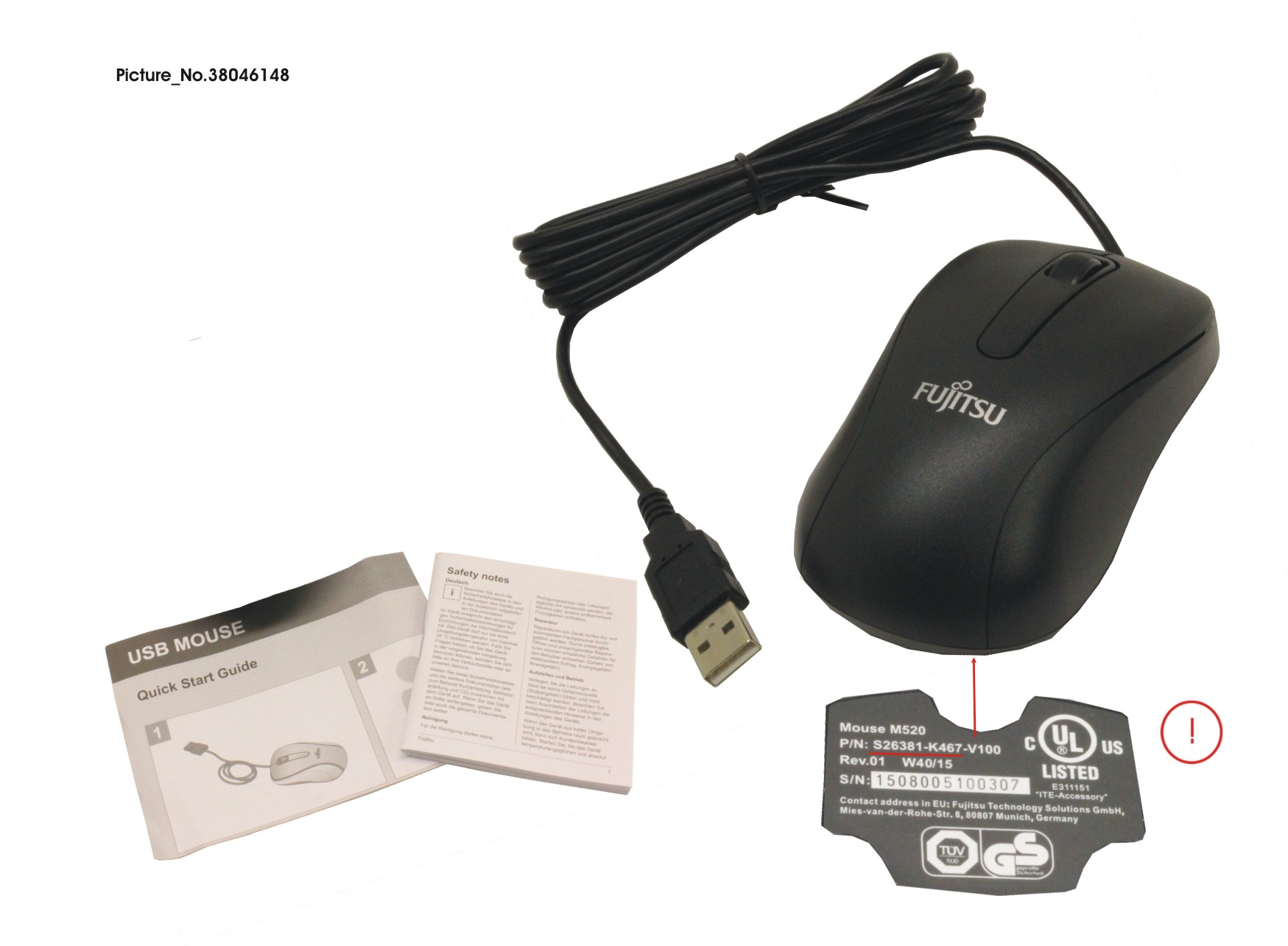 MOUSE M520 BLACK