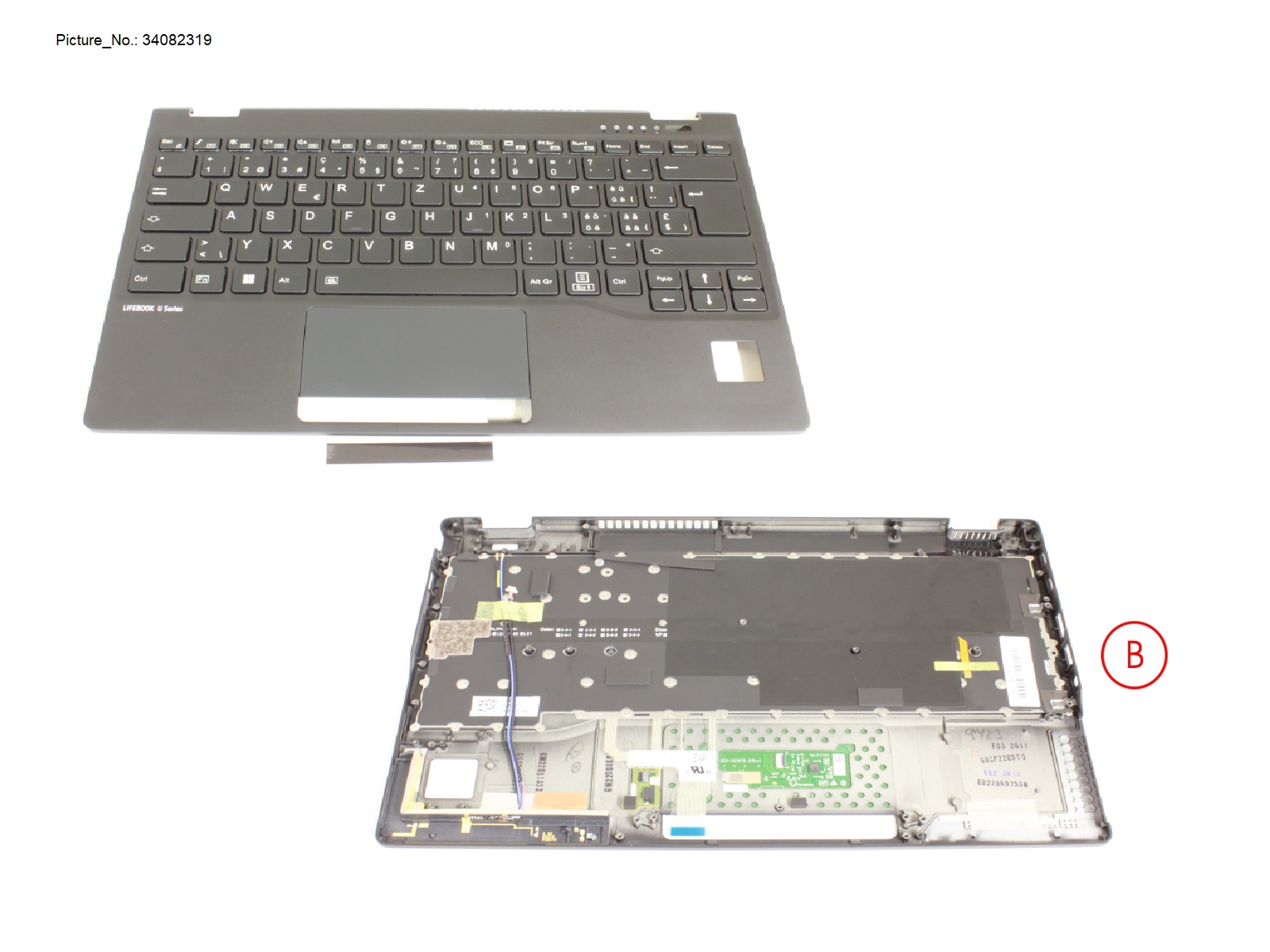 UPPER ASSY INCL. KB SWISS W/ PV (5G ANT)