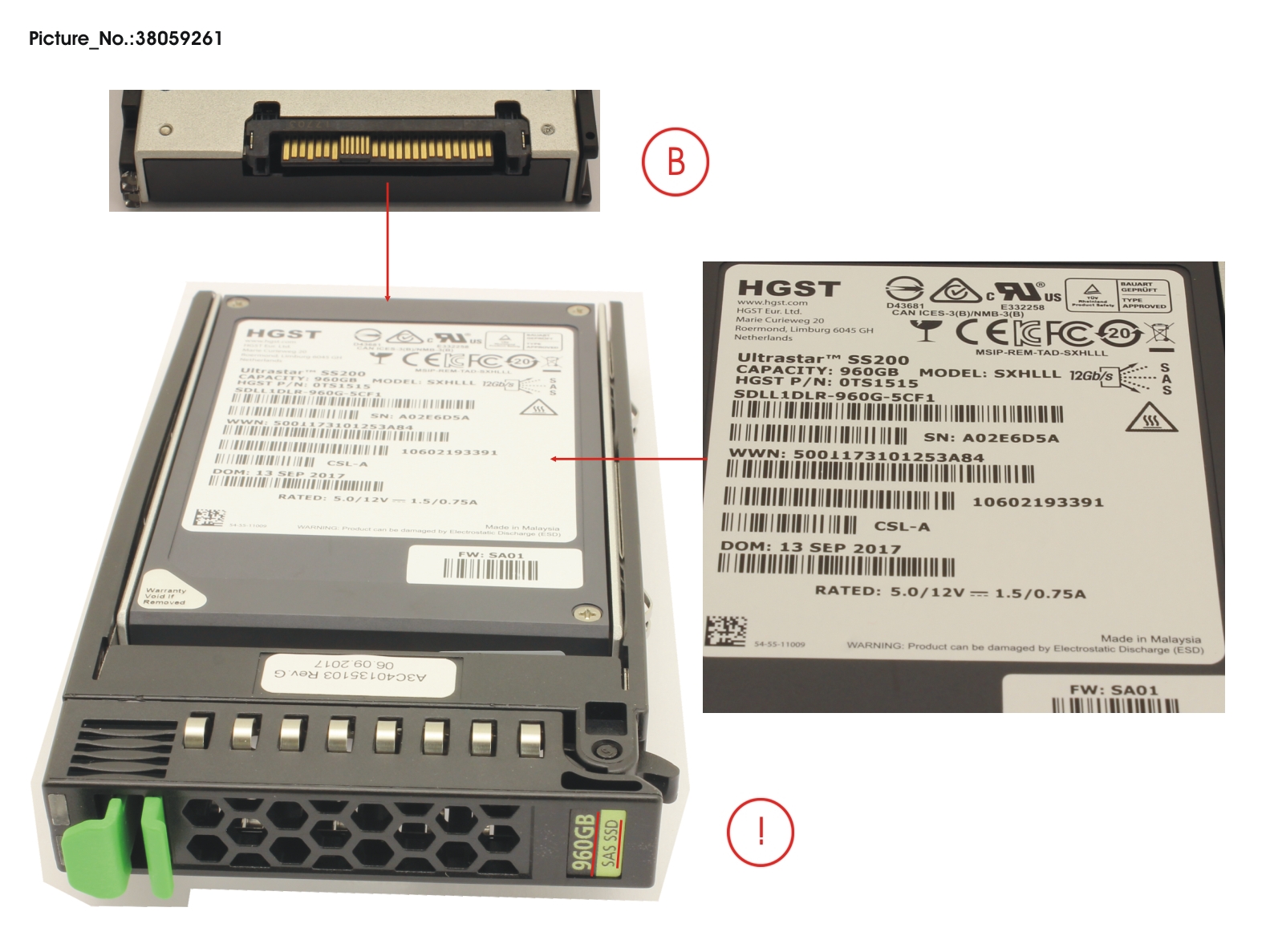 SSD SAS 12G 960GB READ-INT. 2.5 H-P EP