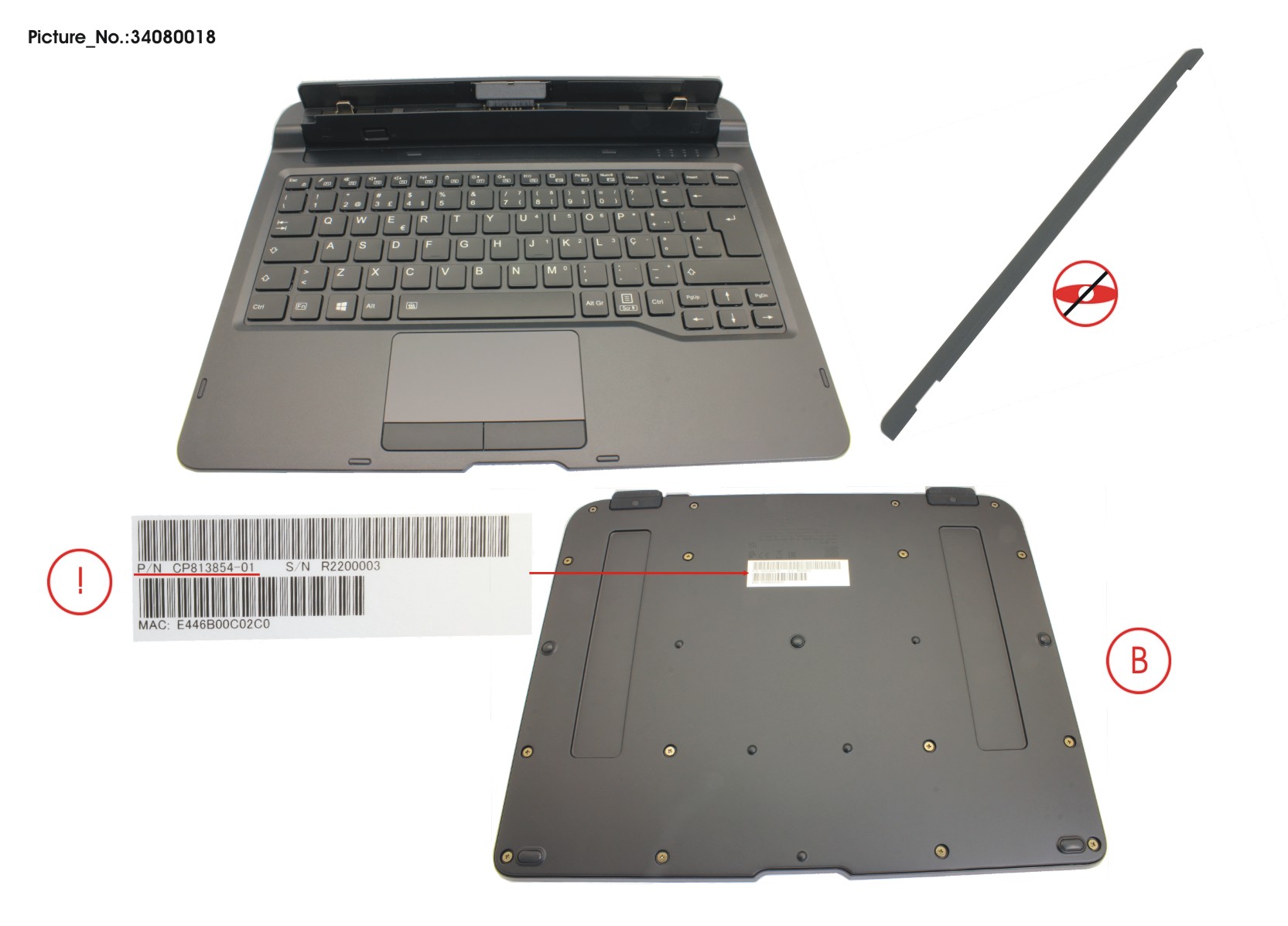 KEYBOARD DOCKING ITALY W/ BL, UKCA KEYBOARD DOCKING ITALY W/ BL, UKCA