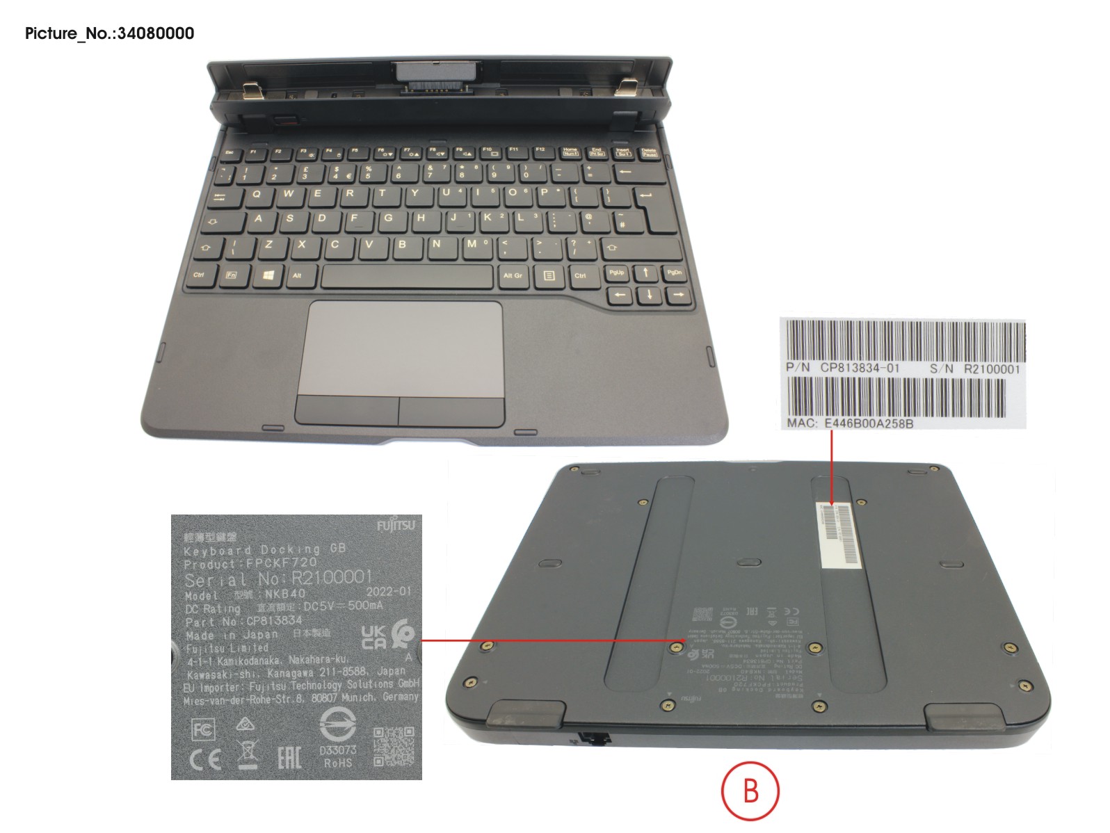 KEYBOARD DOCKING UK W/ UKCA