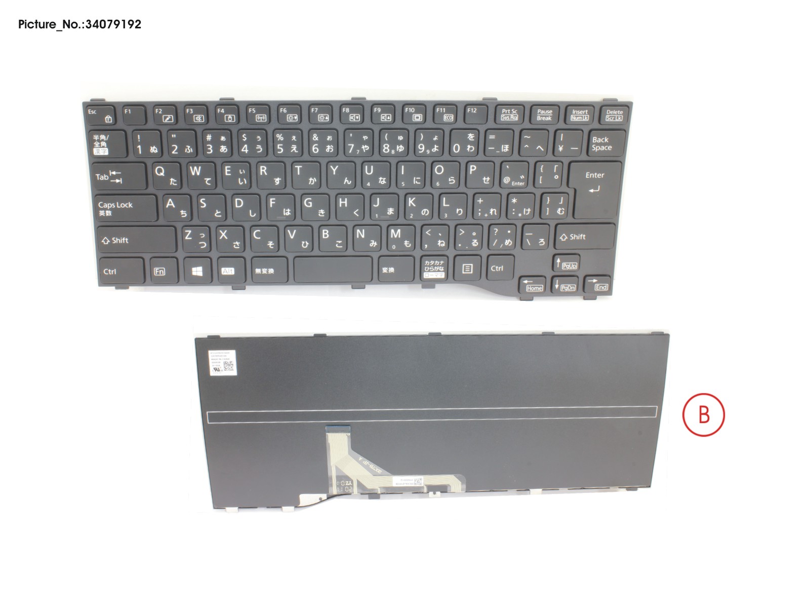 KEYBOARD BLACK JAPAN WIN10