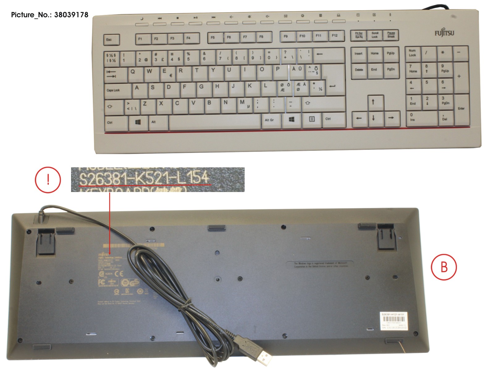 KEYBOARD KB521 NORD