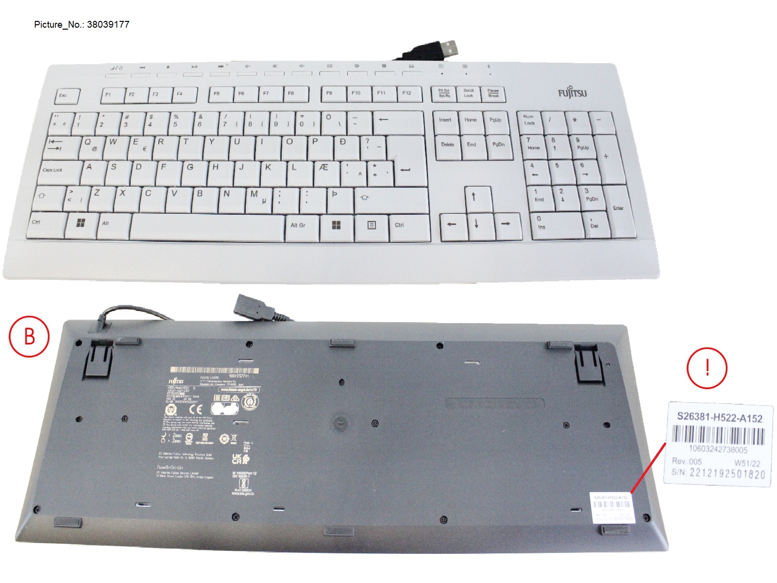 KEYBOARD KB521 IS