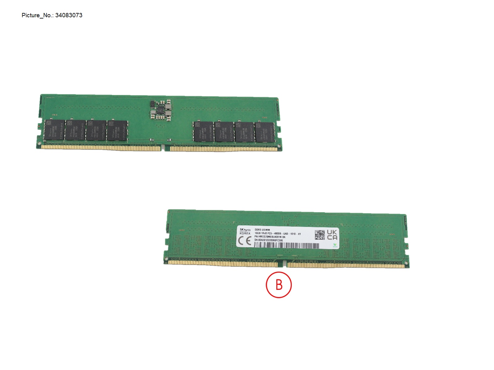 MEMORY 16GB DDR5-4800 UNB