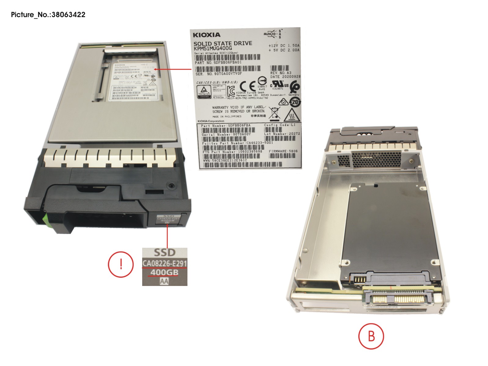 DX S3/S4 SSD SAS 3.5 400GB 12G