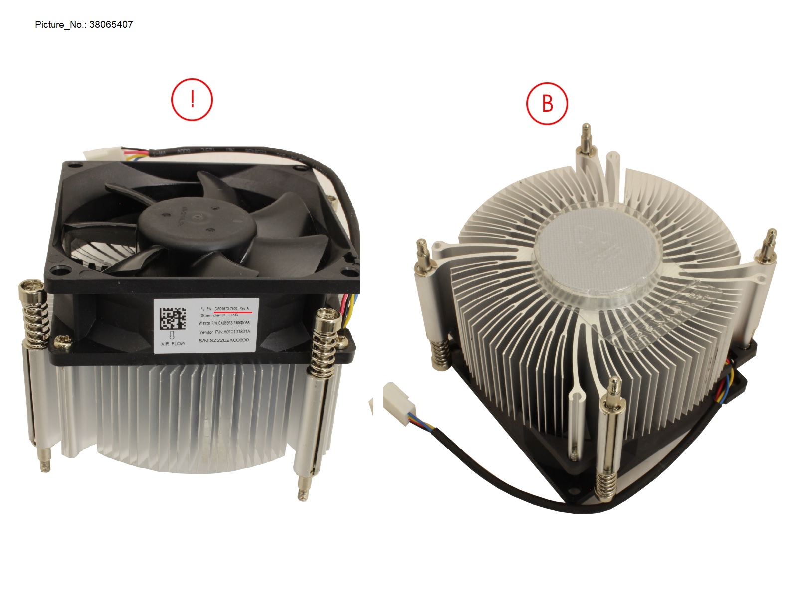 STANDARD FANSINK FOR UNDER 80W CPU