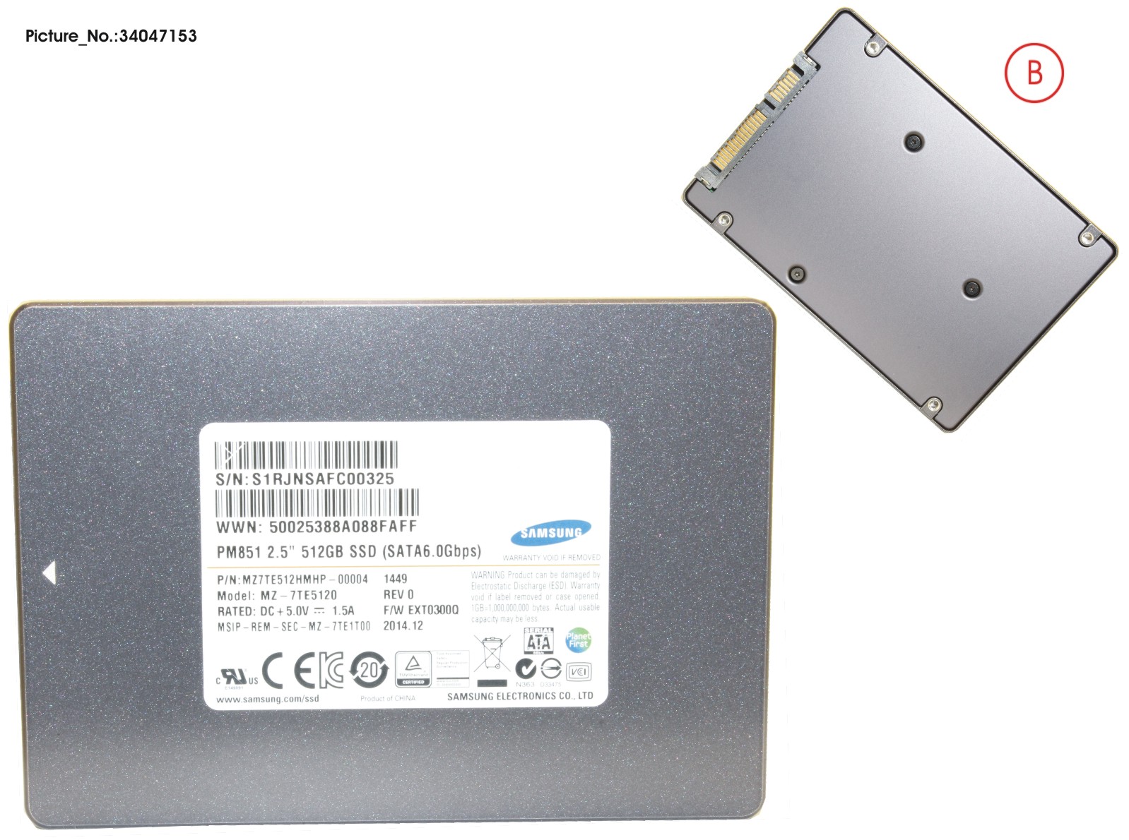 SSD S3 512GB 2.5 SATA/UGS (7MM)