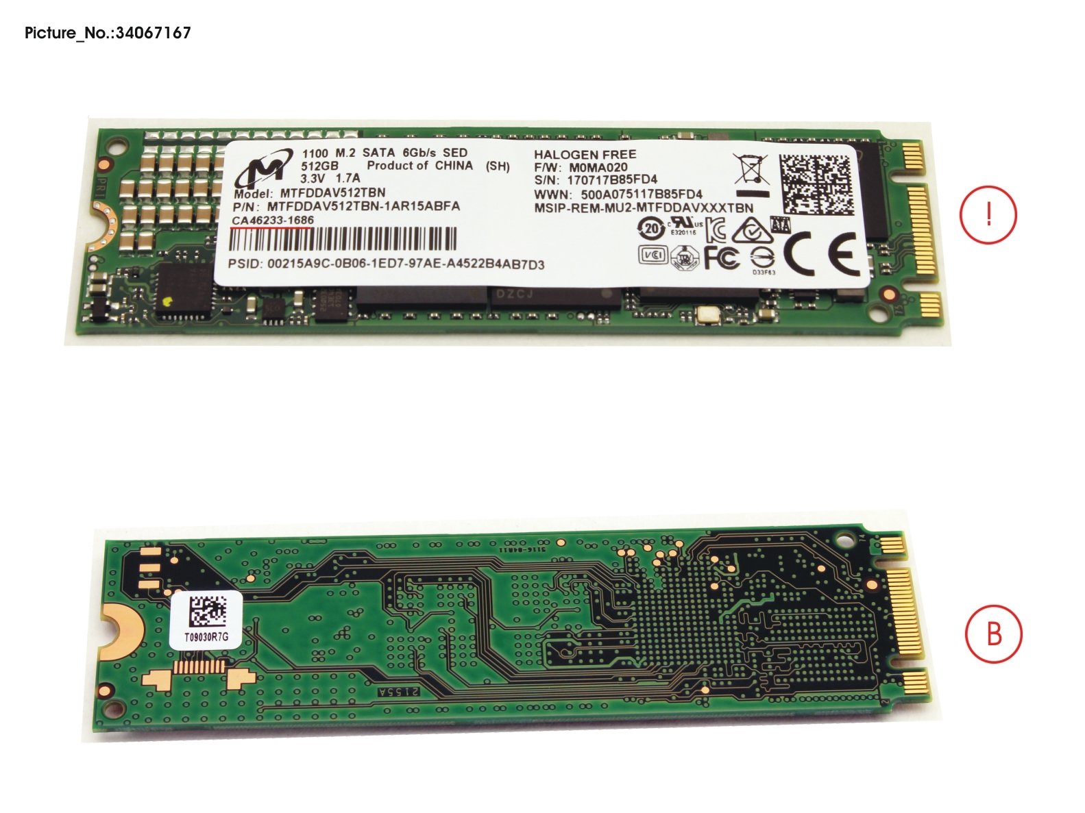 SSD S3 M.2 2280 MOI 1100 512GB(OPAL)