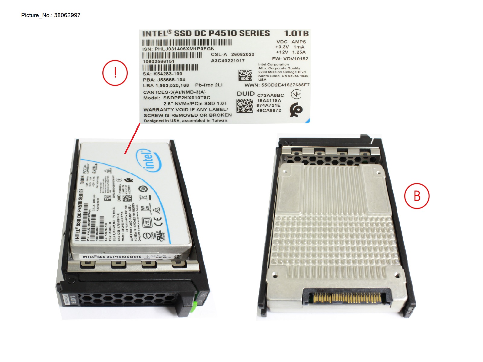 SSD PCIE3 1TB READ-INT. 2.5 H-P EP