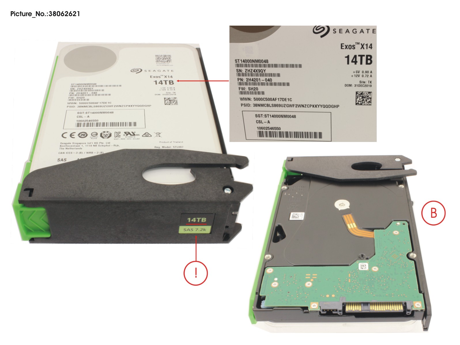 JX60 S2 HD SAS 14TB 7K2 12G 512E